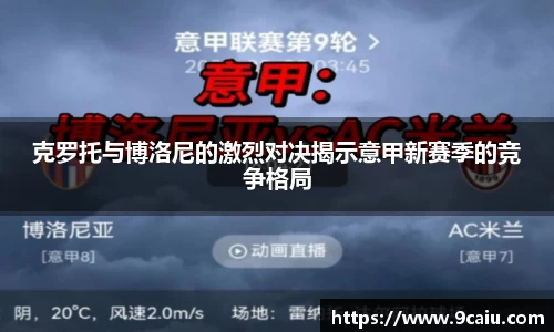 克罗托与博洛尼的激烈对决揭示意甲新赛季的竞争格局